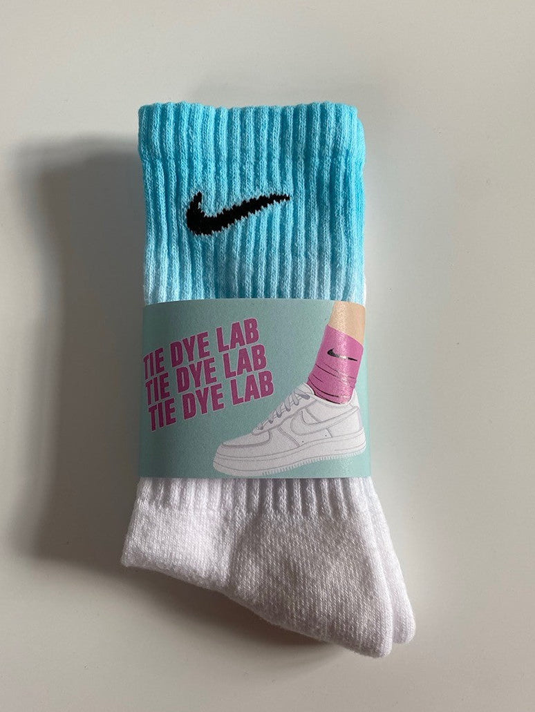 Blue Dust nike tie dye socks