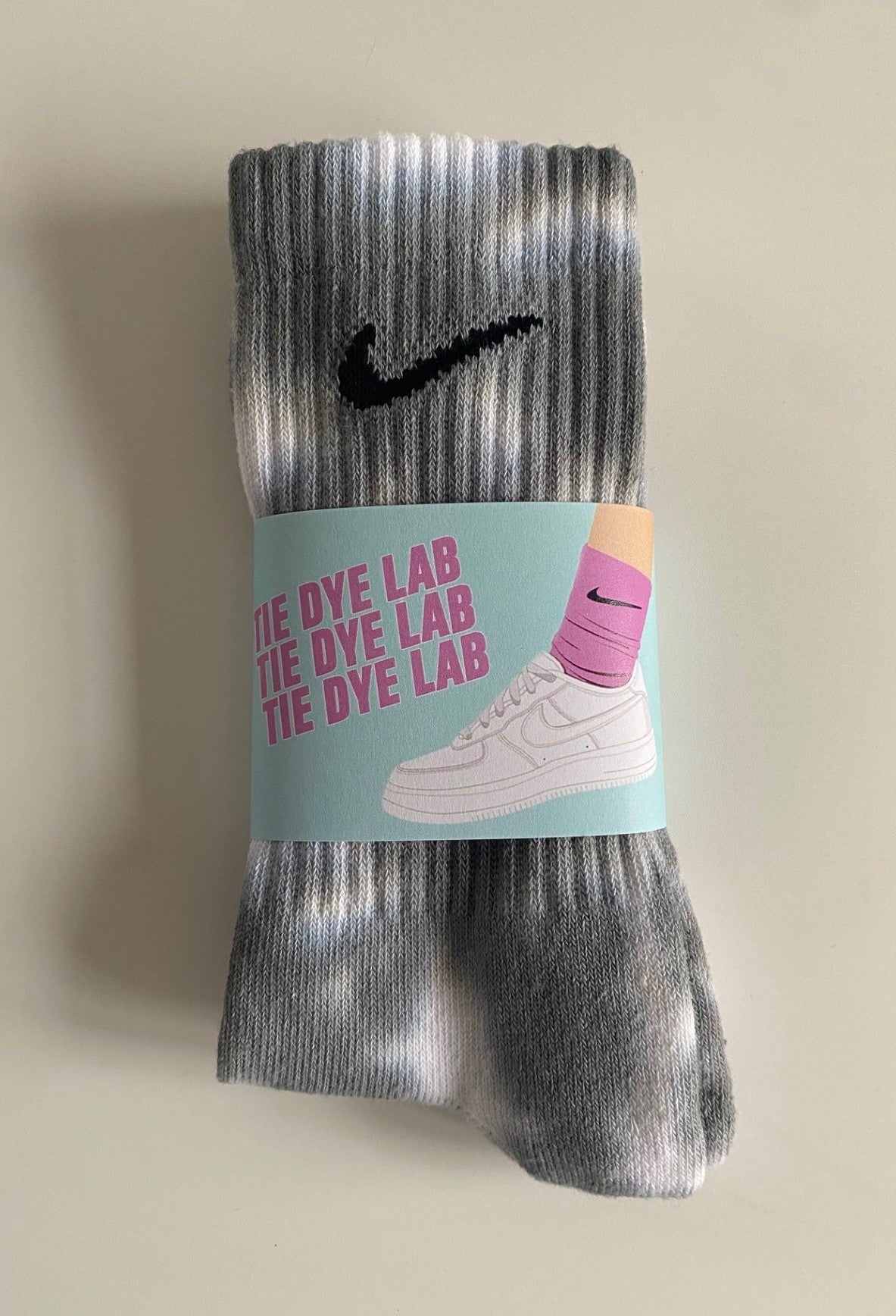 black nike tie dye socks