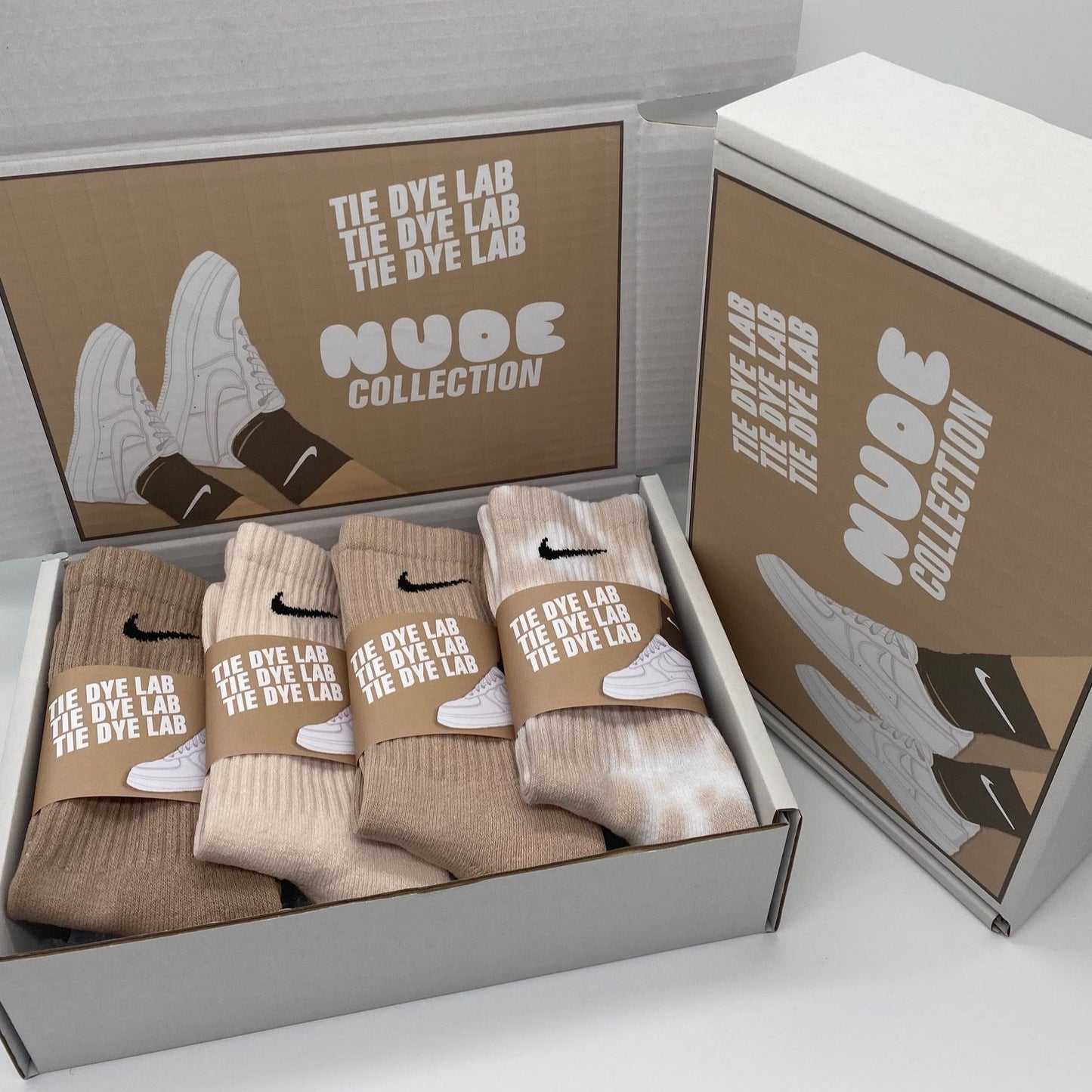 Nike Nude Tie Dye Sock Gift Box