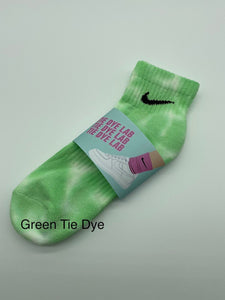 Nike Green tie dye ankle socks