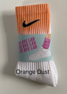 Orange Dust Nike Tie dye socks