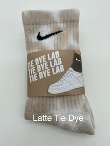 Latte Tie Dye Nike socks