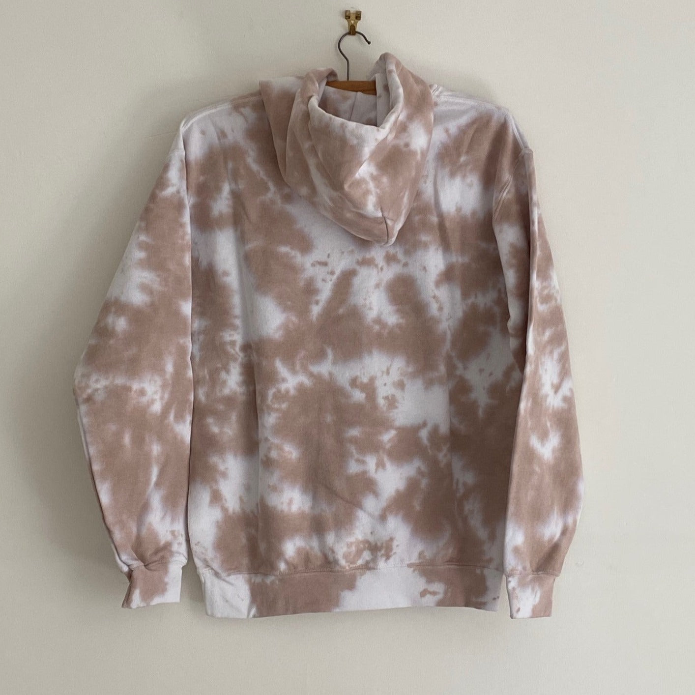 Brown tie dye hoodie