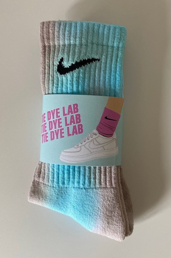 pink and blue nike socks