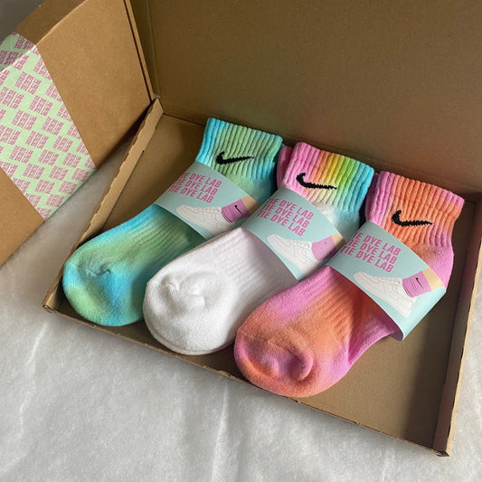 3 pairs Nike tie dye ankle socks black friday bundle deal