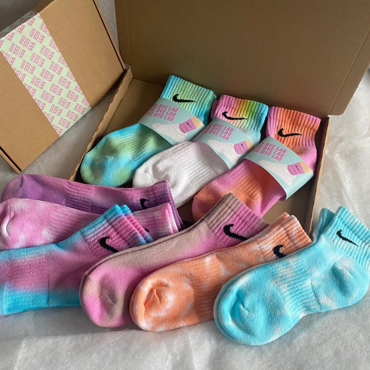 3 pairs Nike tie dye ankle socks black friday bundle deal