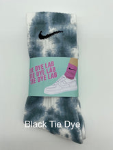 Load image into Gallery viewer, Black Tie Dye Nike Socks
