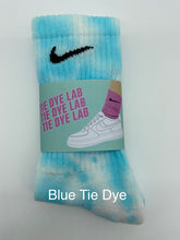 Load image into Gallery viewer, Blue Tie Dye Nike Socks
