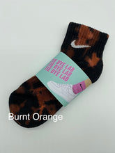 Load image into Gallery viewer, Nike Burnt Orange Tie Dye Black Sock
