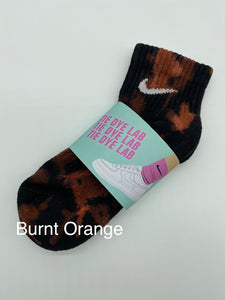 Nike Burnt Orange Tie Dye Black Sock
