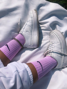 Nike Tie Dye Pink Crew Socks