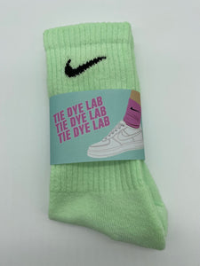 Green Nike Tie Dye Socks