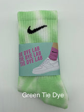 Load image into Gallery viewer, Nike Green Tie Dye Kids Socks
