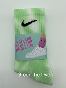 Green Tie Dye Nike Socks