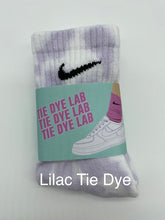 Load image into Gallery viewer, Nike Lilac Tie Dye Kids Socks
