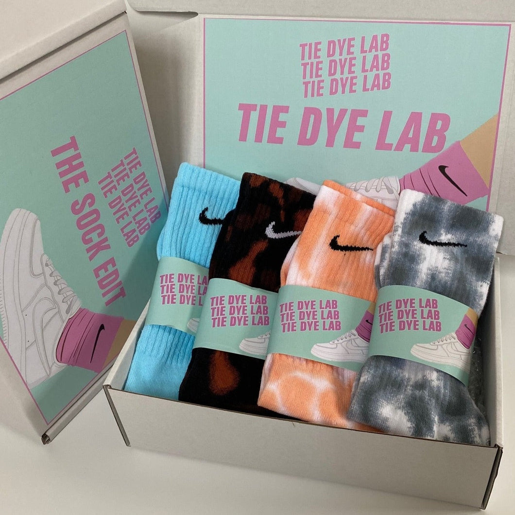 Mens Nike Tie Dye Sock Gift Box