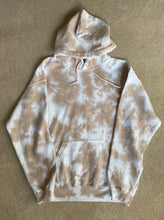 Load image into Gallery viewer, Brown and White Tie Dye Hoodie

