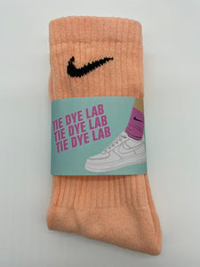 Orange Nike Tie Dye Socks