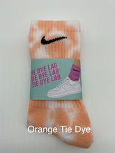Load image into Gallery viewer, Nike Orange Tie Dye Kids Socks
