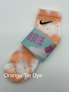 Nike Orange Tie Dye Ankle Sock