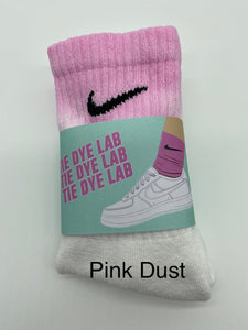 Nike Pink Dust Tie Dye Kids Socks
