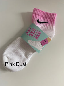Nike Pink Dust Tie Dye Ombre Ankle Sock