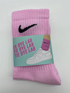 Pink Nike Tie Dye Socks