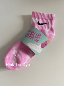 Nike Pink Tie Dye Ankle Sock