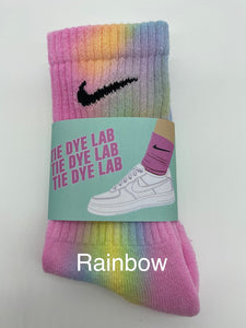 Rainbow Nike Tie Dye Socks