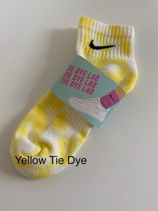 Nike Yellow Tie Dye Ankle Sock