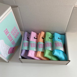Tie Dye Nike Socks Solid Colour Collection Box